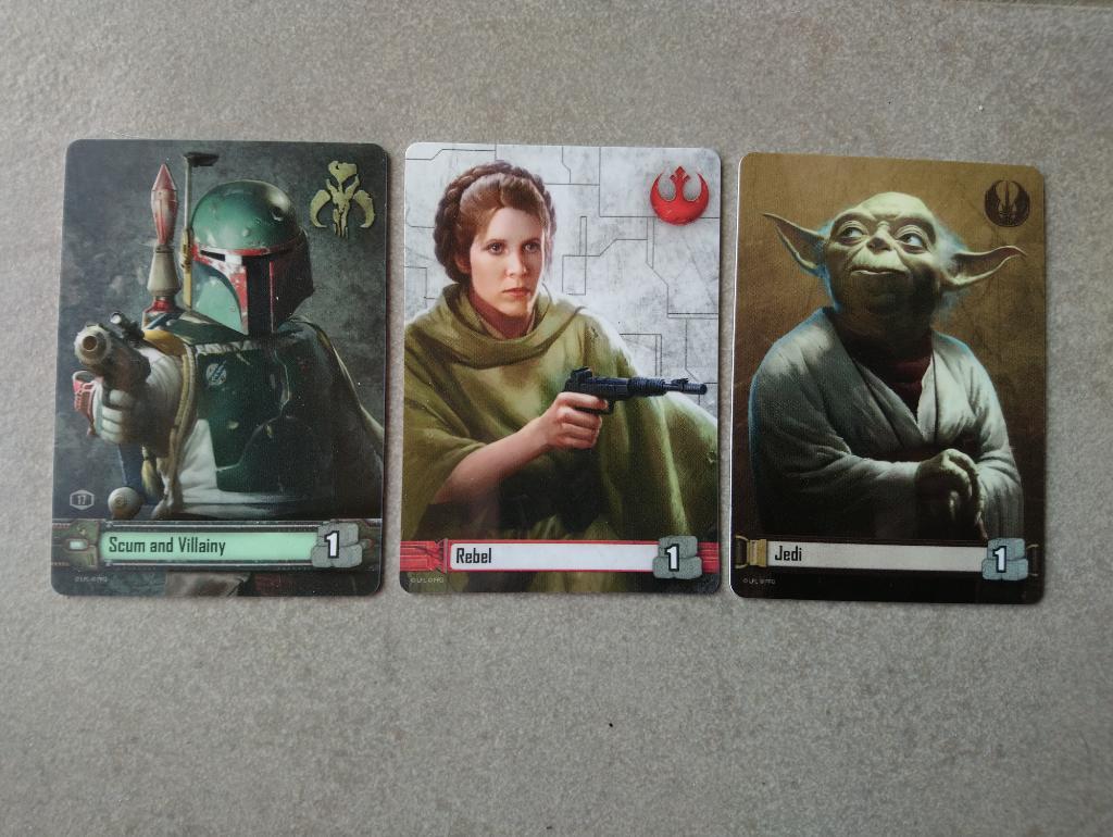 Star Wars - Le Jeu De Cartes - Affiliation Cards (set Of 3) Regional Championships 2017