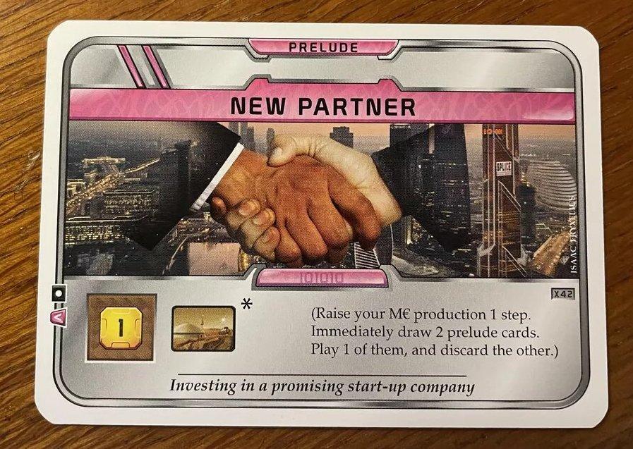 Terraforming Mars - Prelude - Carte Promo New Partner (x42)