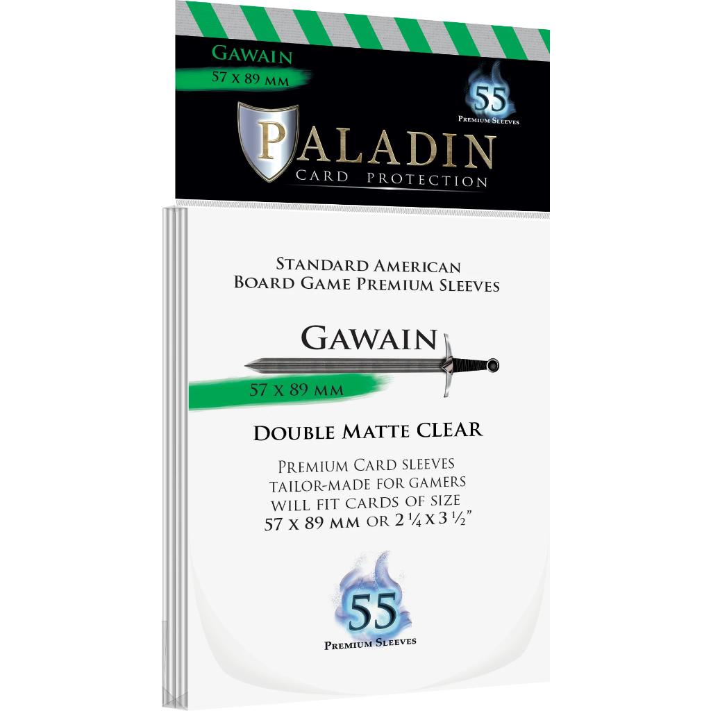 Sleeves Paladin - Gawain - Standar American - Double Matte Clear