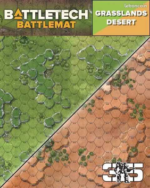 Battletech: Battlemat - Desert/grasslands A