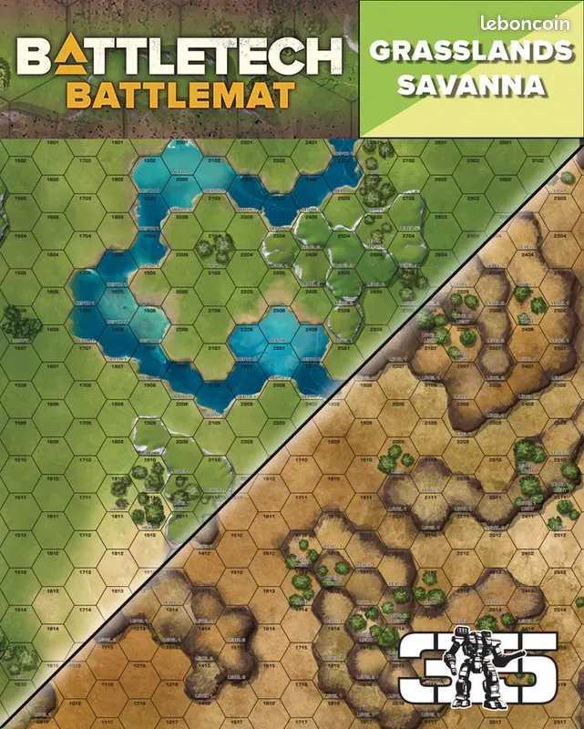 Battletech: Battlemat - Savannah/grasslands D