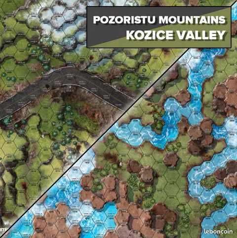 Battletech: Battlemat - Pozoristu Mountains/kozice Valley (battles Of Tukayyid)