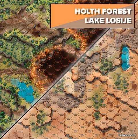 Battletech: Battlemat - Holth Forest/lake Losije (battles Of Tukayyid)