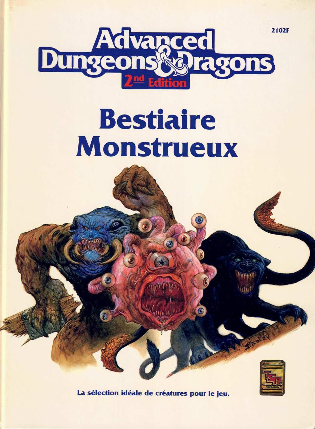 Advanced Dungeons & Dragons - 2ème Edition Vf - Bestiaire Monstrueux