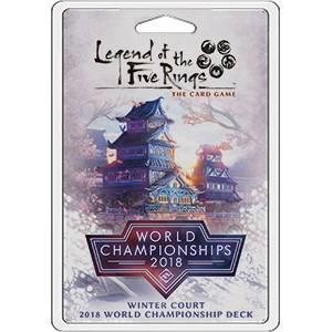 La légende des cinq anneaux - le jeu de cartes - Winter Court 2018 World Championship Deck