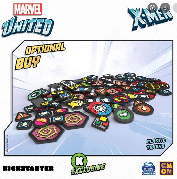 Marvel United Xmen Plastic Tokens