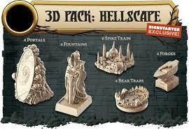Massive Darkness 2 : Hellscape - 3d Pack Hellscape