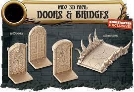 Massive Darkness 2 : Hellscape - 3d Pack: Doors & Bridges