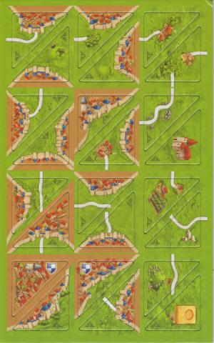 Carcassonne - Demi-tuiles I et II / Halb So Wild I & II / Half & Half I & II / Halflings I & II (2ème édition)