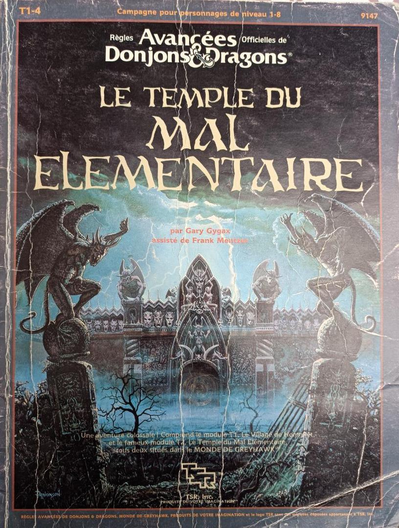 Advanced Dungeons & Dragons - 1ère Edition VF - Le Temple Du Mal élémentaire