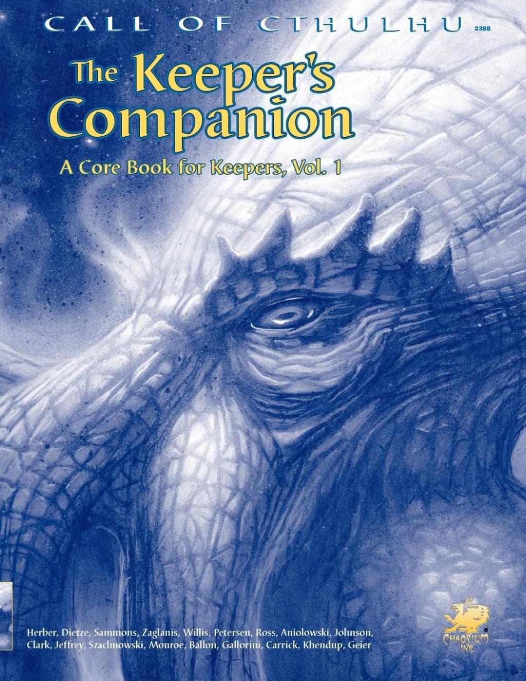 L'appel De Cthulhu - Jeu De Rôle - 5ème édition - The Keeper's Companion Vol 1