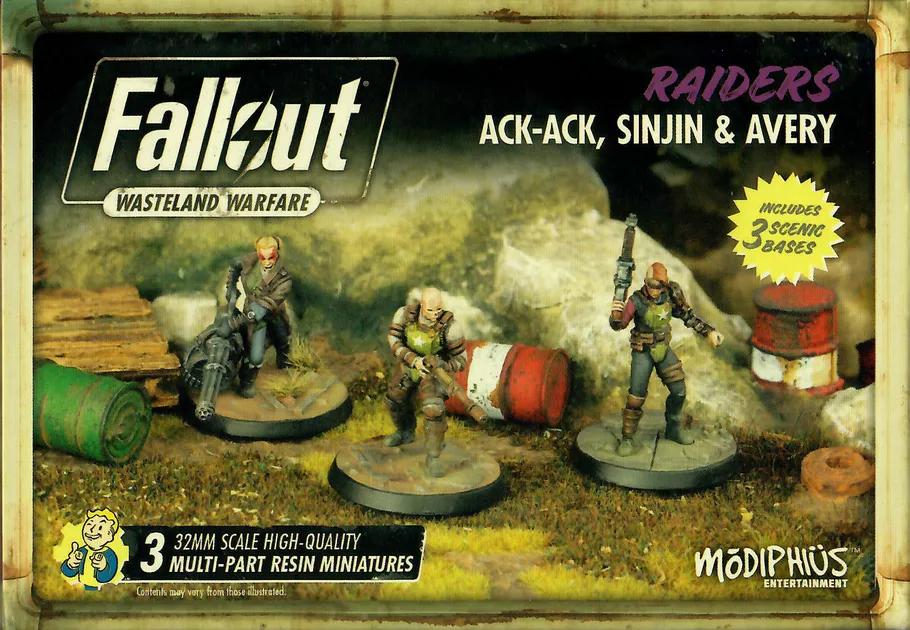 Fallout Wasteland Warfare - Raiders - Ack Ack, Sinjin & Avery