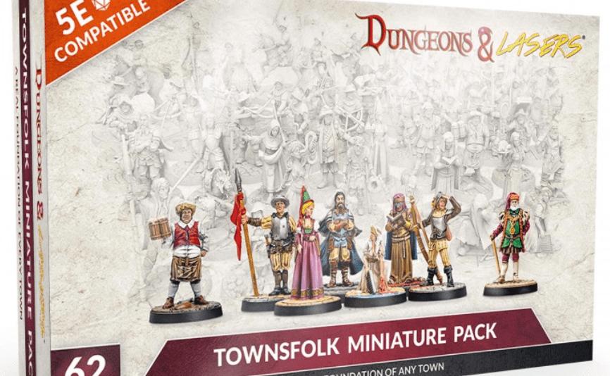 Dungeons & Lasers - Townfolk Miniature Pack