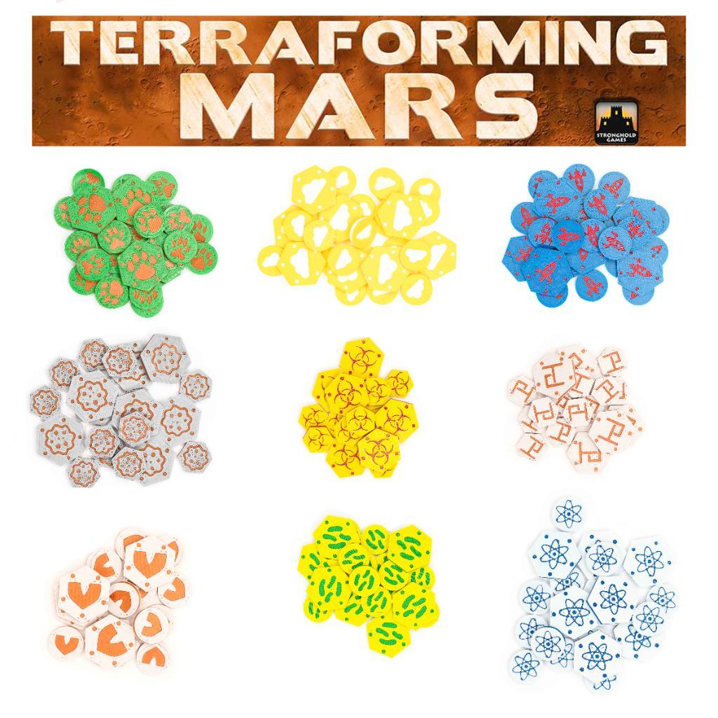 Terraforming Mars - 165 Jetons Ressources