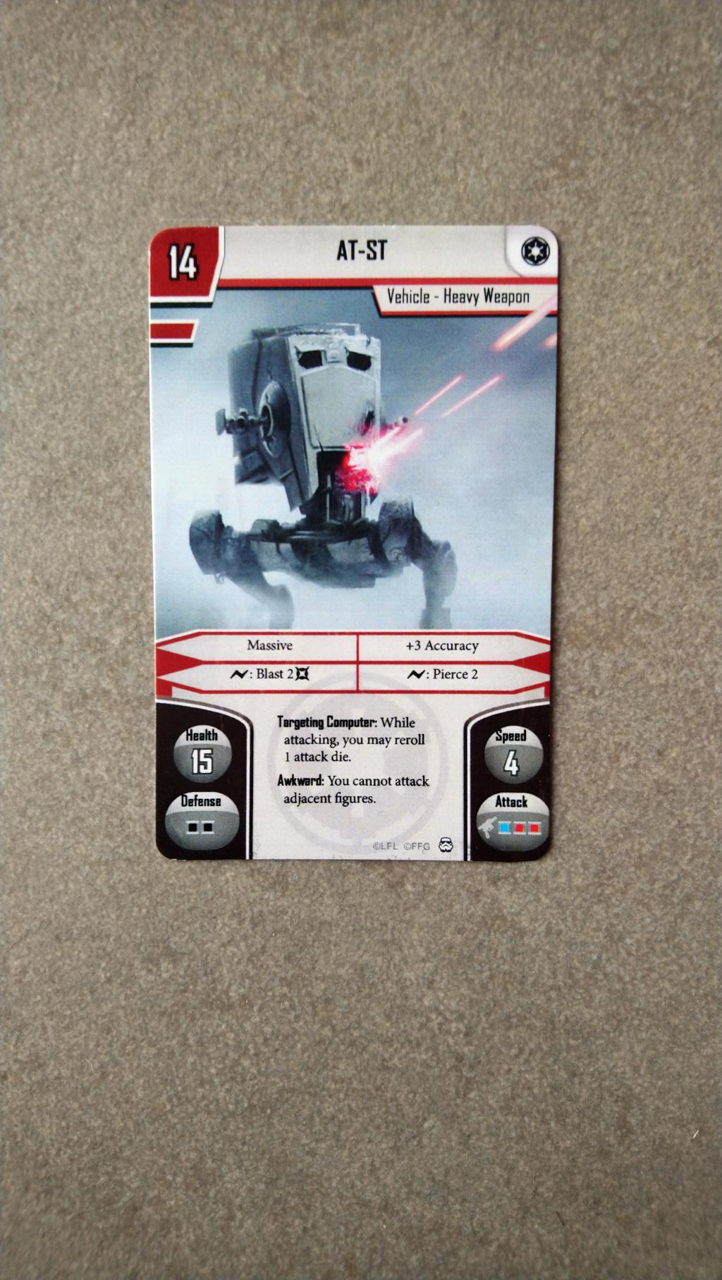 Star Wars - Imperial Assault - Carte promo At-st