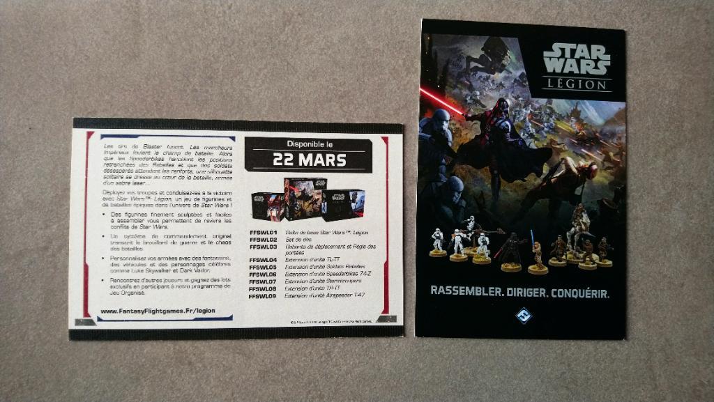 Star Wars Légion - Cartes Publicitaires