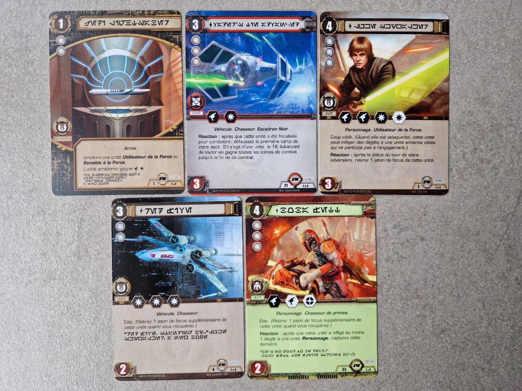 Star Wars - Le Jeu De Cartes - Cartes Aurebesh - Série Complète