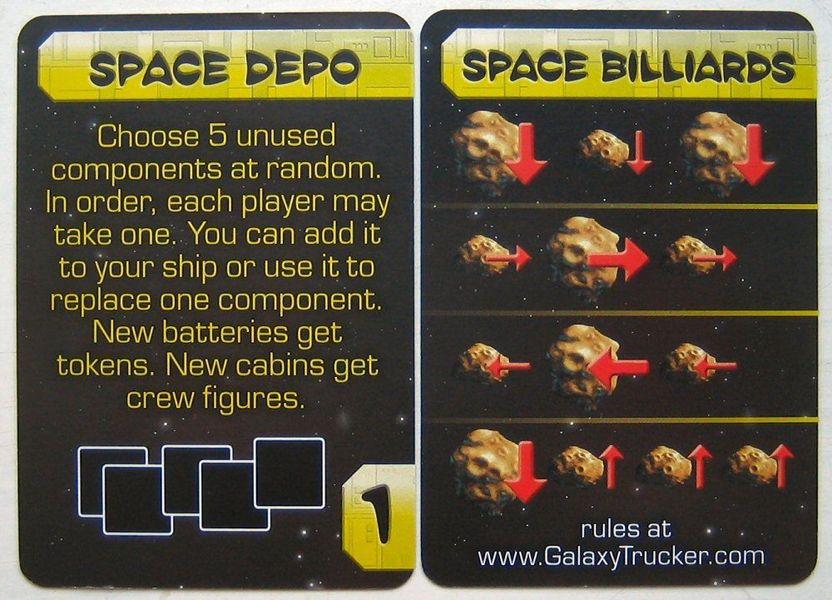 Galaxy Trucker - Bonus Cards