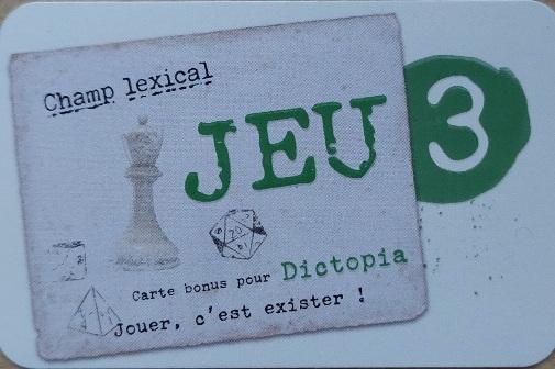 Dictopia - Champ Lexical Jeu