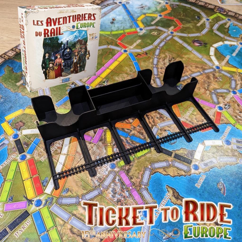 Distributeur Organiseur 3d Pour Les Aventuriers Du Rail Europe 15ème Anniversaire