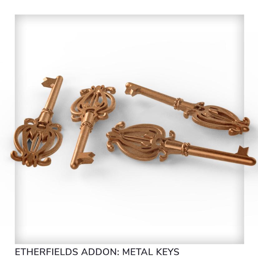 Etherfields - 4 Metal Keys