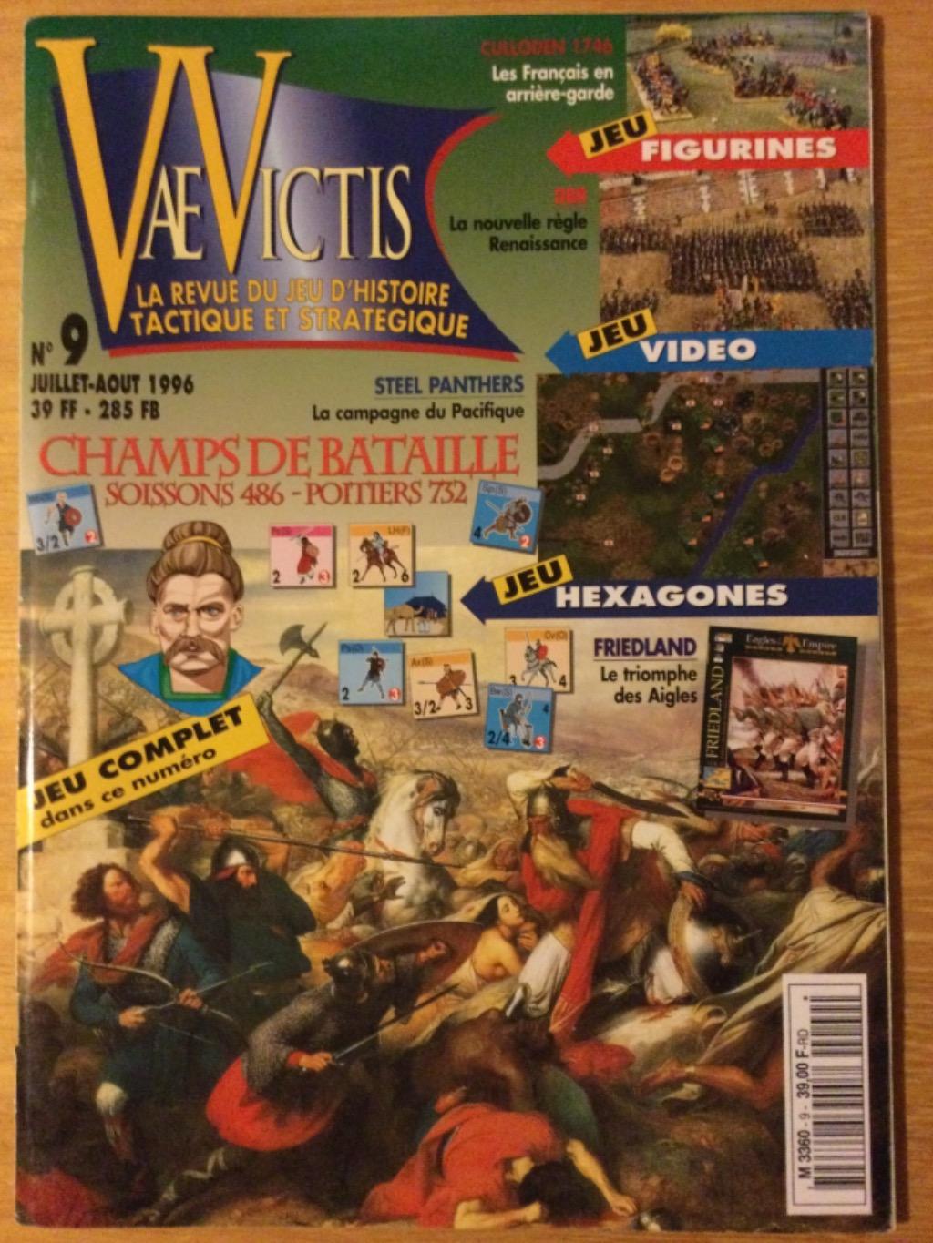 Vae Victis N°9 Champs De Bataille Soissons 486 Poitiers 732