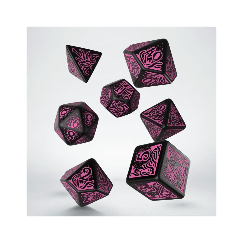 Call Of Cthulhu - 7th Edition - Black & Magenta Dice Set