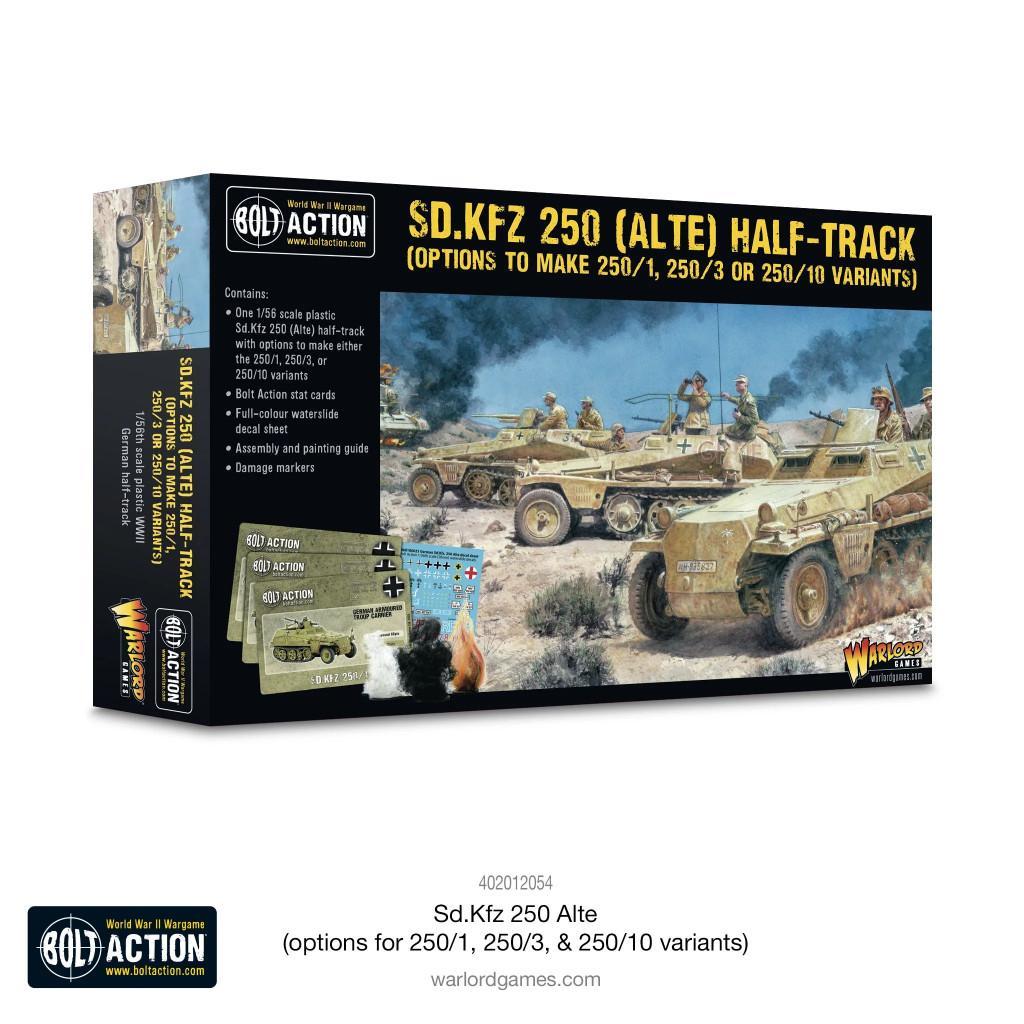 Bolt Action - Sd.kfz 250 (alte) Half-track (options To Make 250/1, 250/3 Or 250/10 Variants