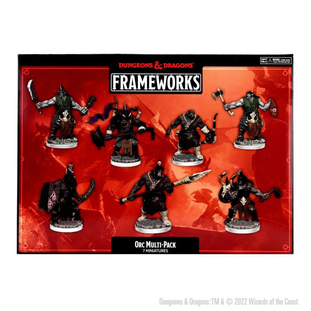 Dungeons & Dragons - 5th Edition - Frameworks Unpainted Miniatures - Orc Multi Pack