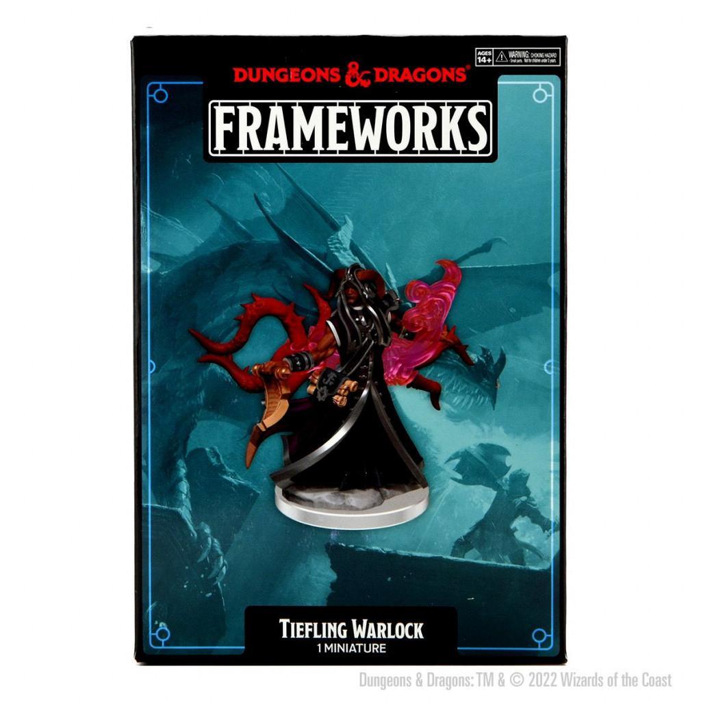 Dungeons & Dragons - 5th Edition - Frameworks Unpainted Miniatures - Tiefling Warlock Male