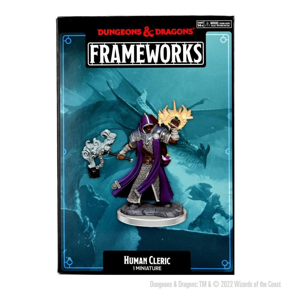 Dungeons & Dragons - 5th Edition - Frameworks Unpainted Miniatures - Human Cleric Male