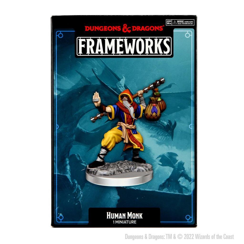 Dungeons & Dragons - 5th Edition - Frameworks Unpainted Miniatures - Human Monk Male