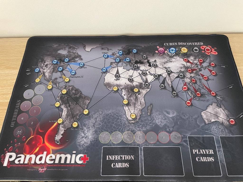 Pandémie / Pandemic - Playmat - Tapis Je Jeu - Jeu De Société