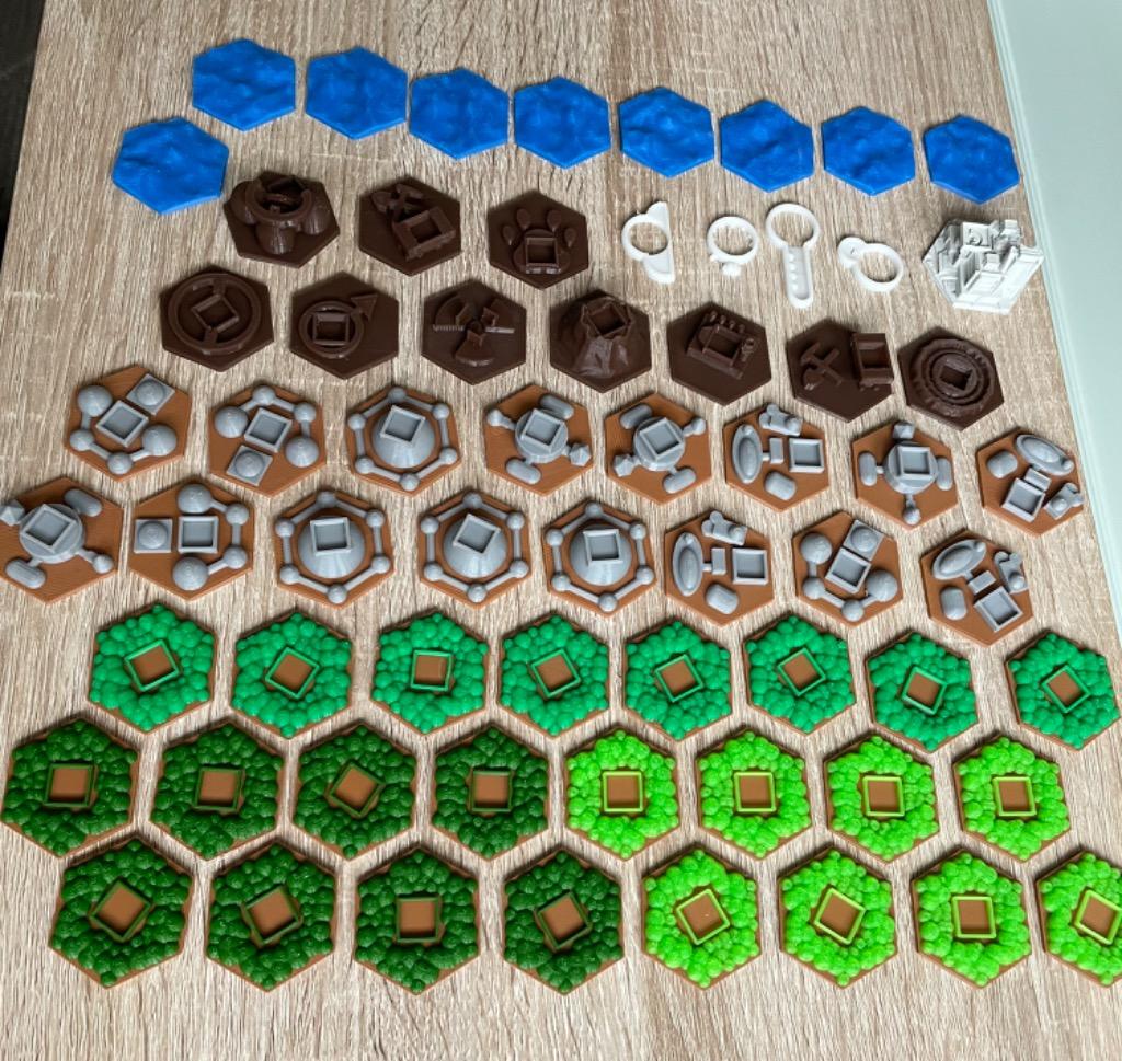 Tuiles 3d Pour Le Jeu Terraforming Mars