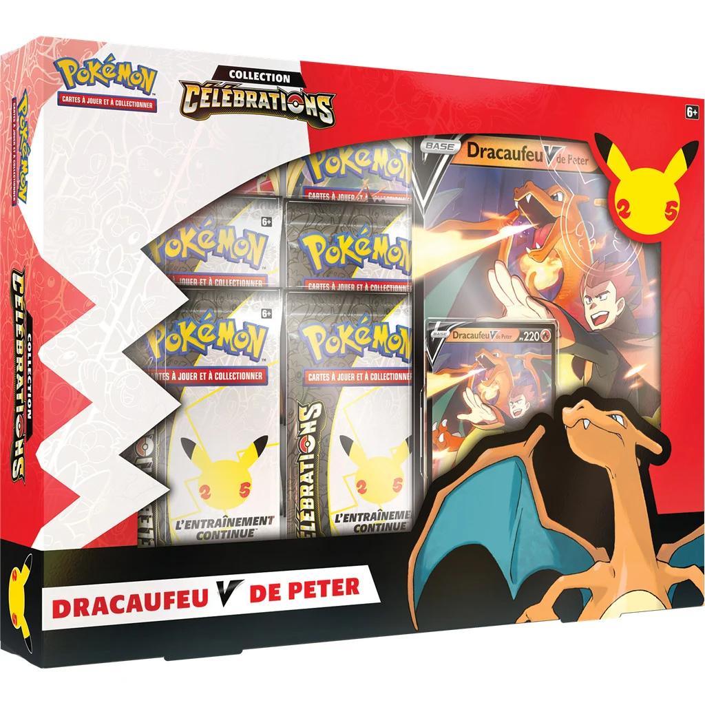 Pokémon Jcc - Pokémon 25 Ans : Coffret Dracaufeu-v