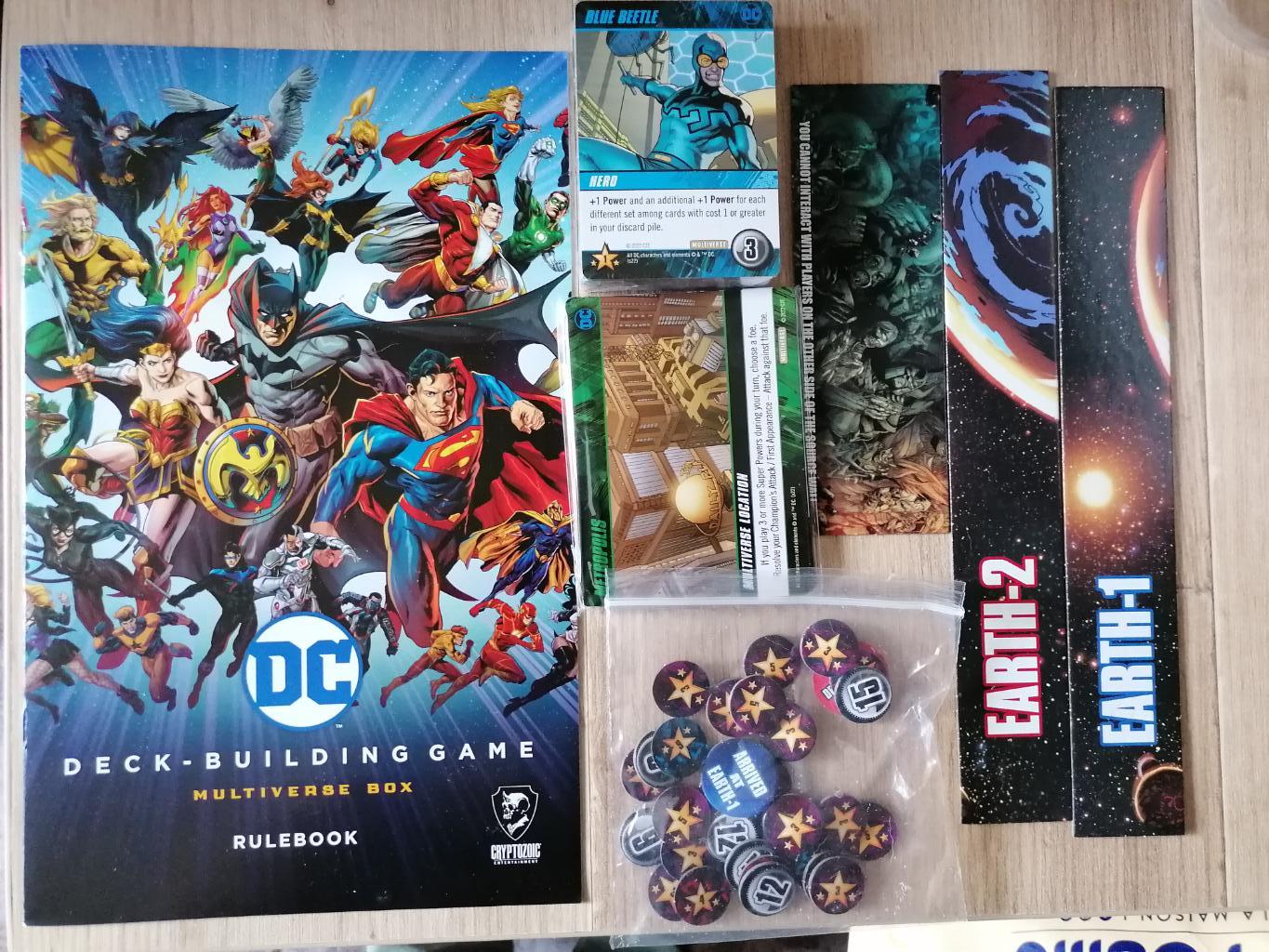 Dc Comics Deck-building Game - Cartes Promos Et Ks De La Nouvelle Multiverse Box + Mode De Jeu