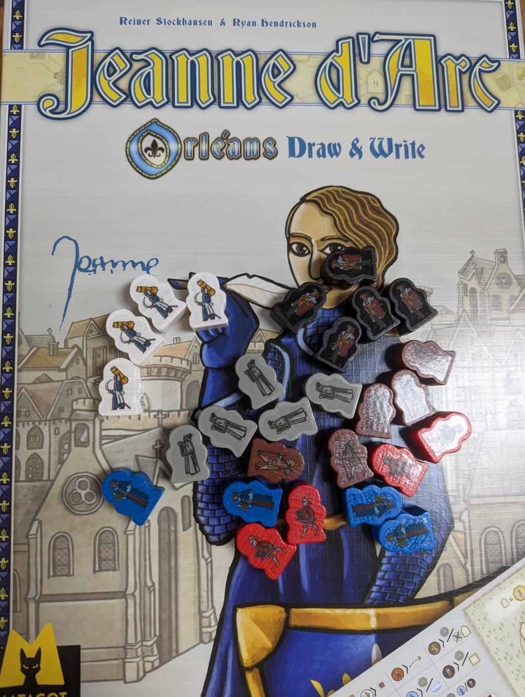 Joan Of Arc : Orléans Draw And Write - Set Jetons En Bois