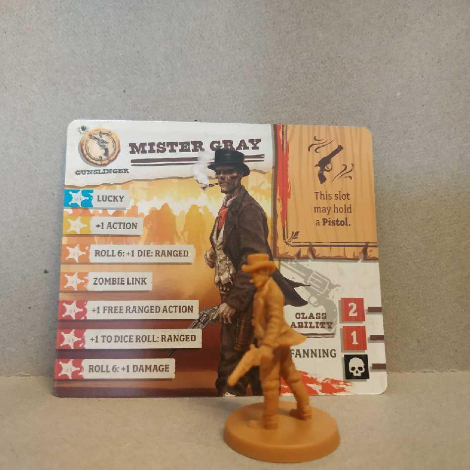 Zombicide : Undead Or Alive - Survivant Mister Gray