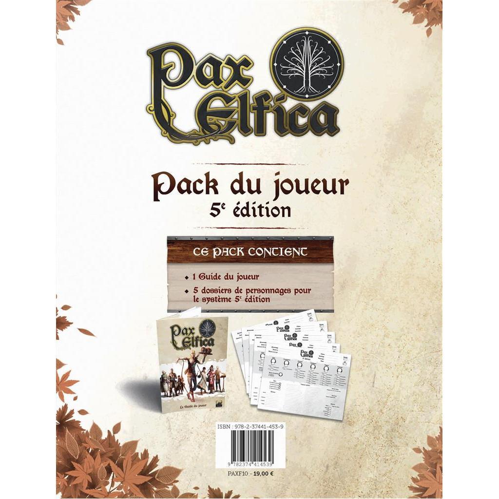 Pax Elfica - Pack Du Joueur (5e Edition) Pax Elfica - Pack Du Joueur (5e Edition)
