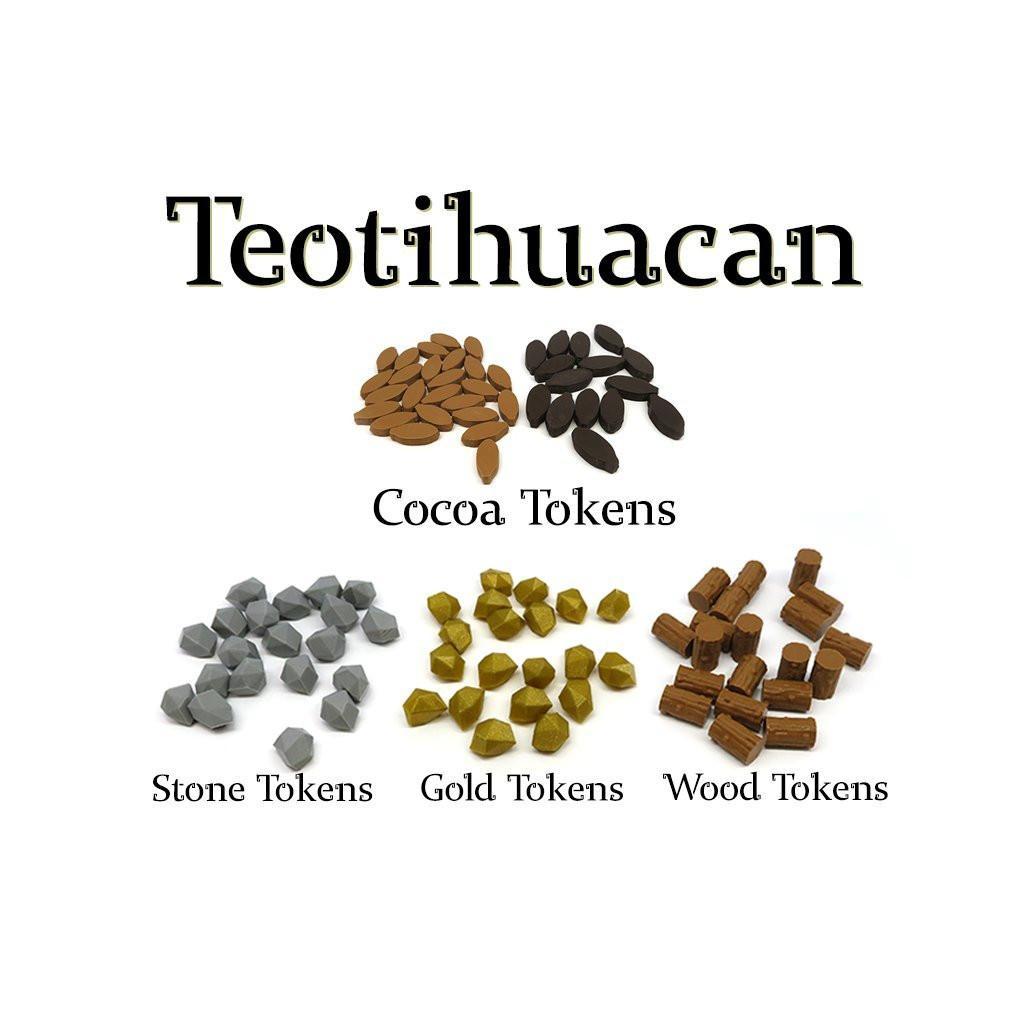 Teotihuacan - La Cité Des Dieux - Set De Pions Ressources