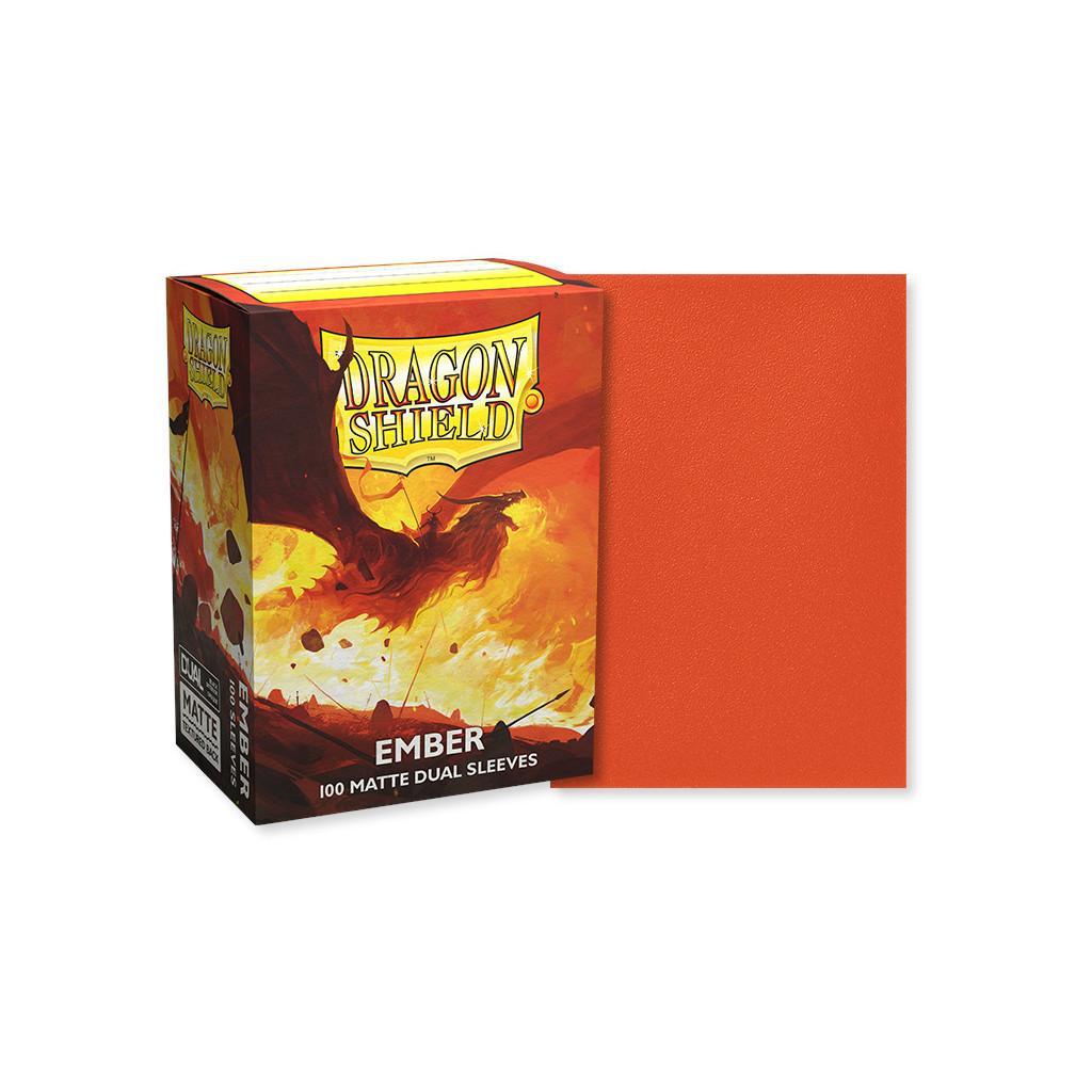 Protège-cartes / Sleeves - 100 Dragon Shield Dual Matte - Ember
