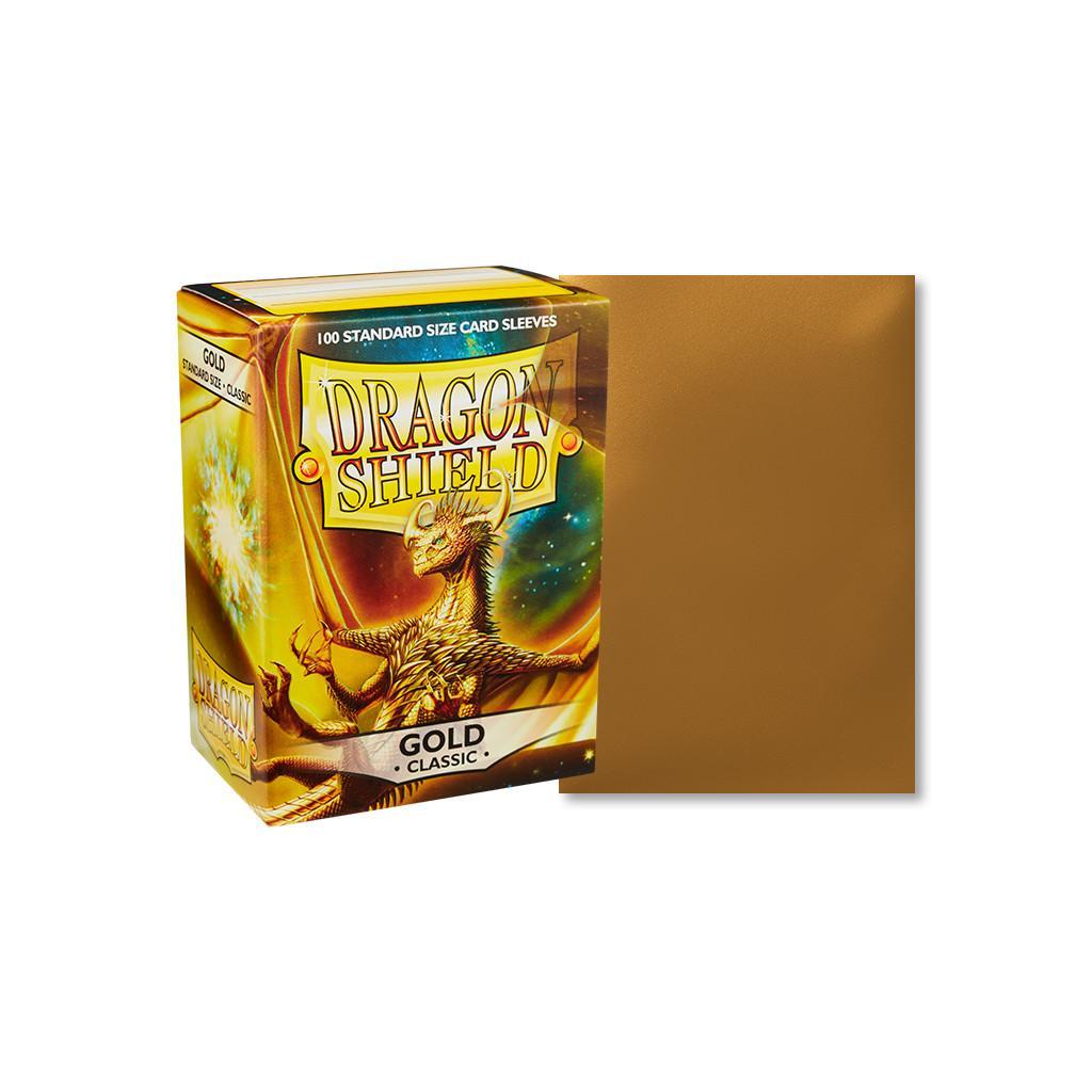 Protège-cartes / Sleeves - Dragon Shield - Standard 100 Sleeves : Couleur Gold