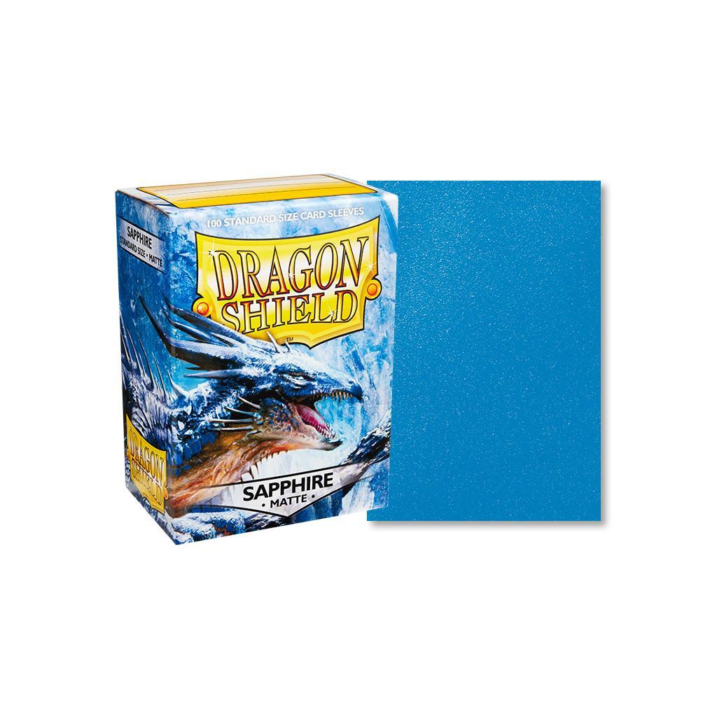 Protège-cartes / Sleeves - Dragon Shield - 100 Standard Sleeves Matte Couleur Sapphire