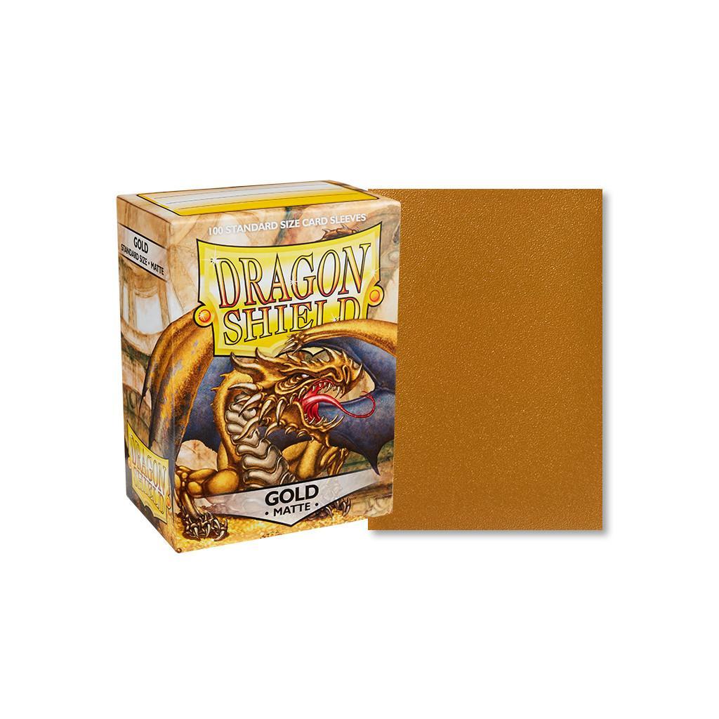 Protège-cartes / Sleeves - Dragon Shield - 100 Standard Sleeves Matte Couleur Gold