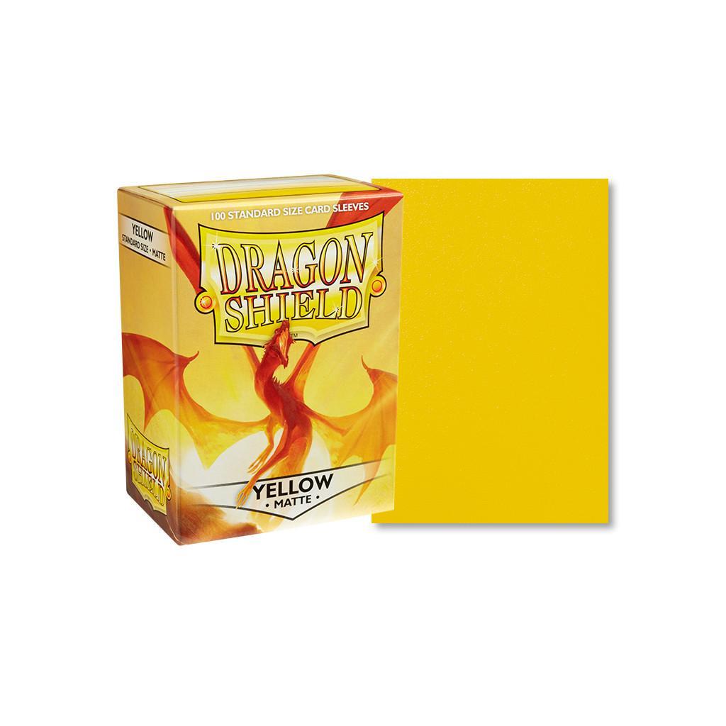 Protège-cartes / Sleeves - Dragon Shield - 100 Standard Sleeves Matte Couleur Jaune