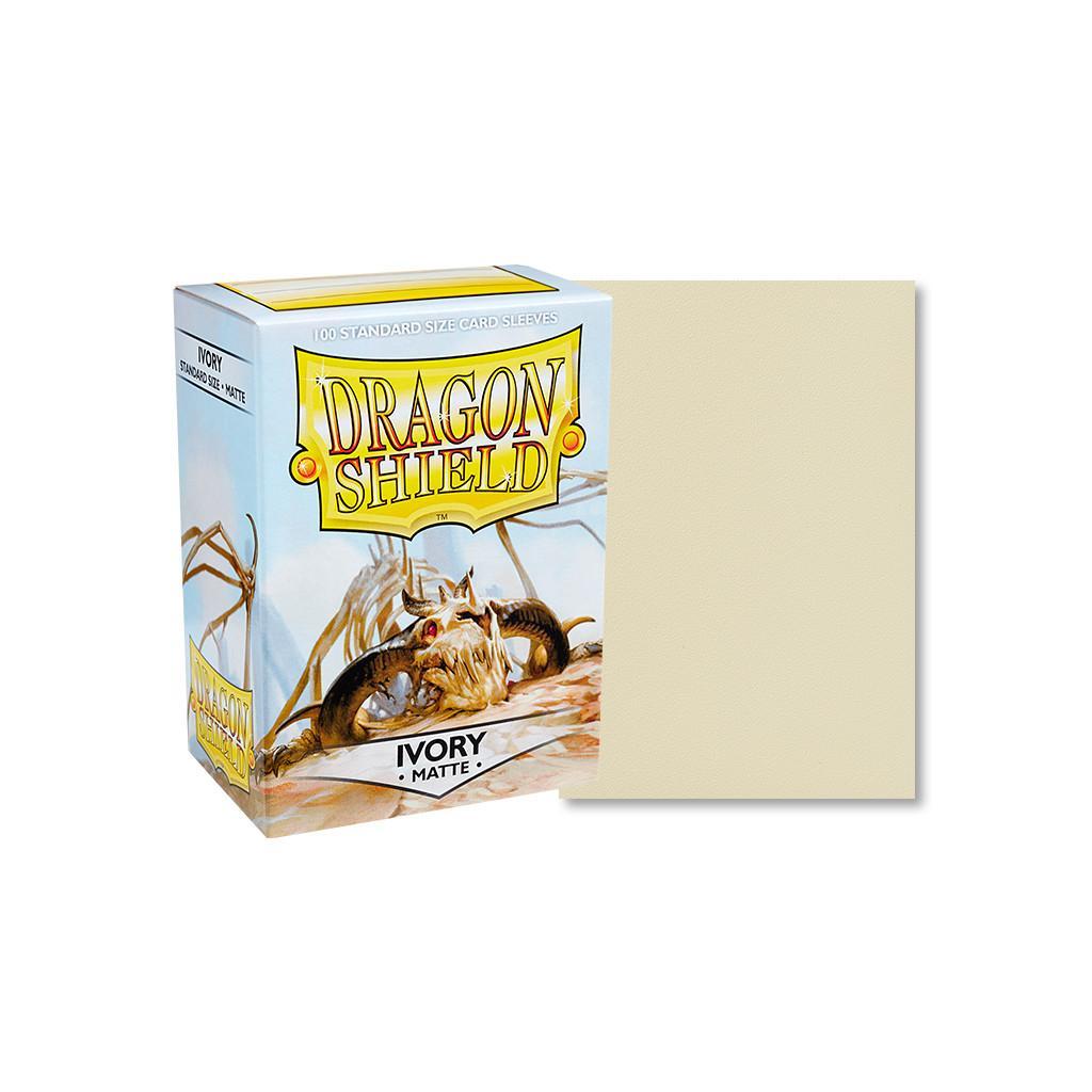 Protège-cartes / Sleeves - Dragon Shield - 100 Standard Sleeves Matte Couleur Ivoire
