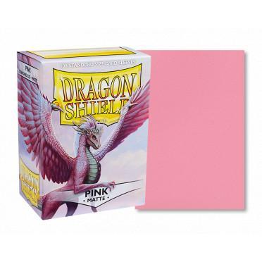 Protège-cartes / Sleeves - Dragon Shield - 100 Standard Sleeves Matte Couleur Rose