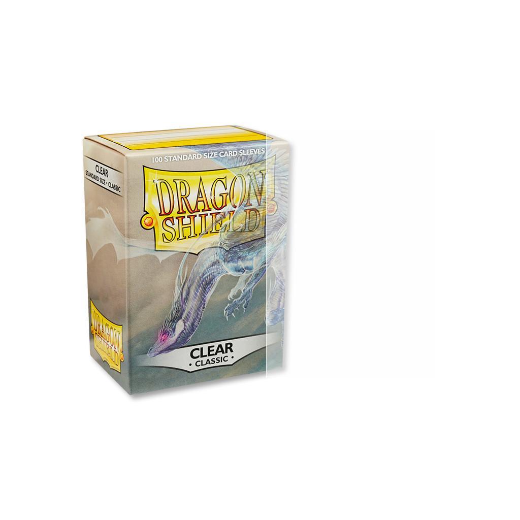 Protège-cartes / Sleeves - Dragon Shield - Standard 100 Sleeves : Couleur Clear