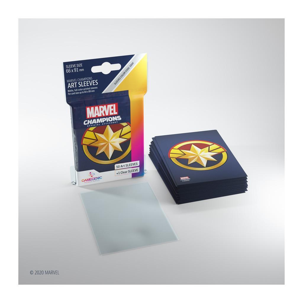 Marvel Champions Jce - Gamegenic - Marvel Champions Art Sleeves - Captain Marvel