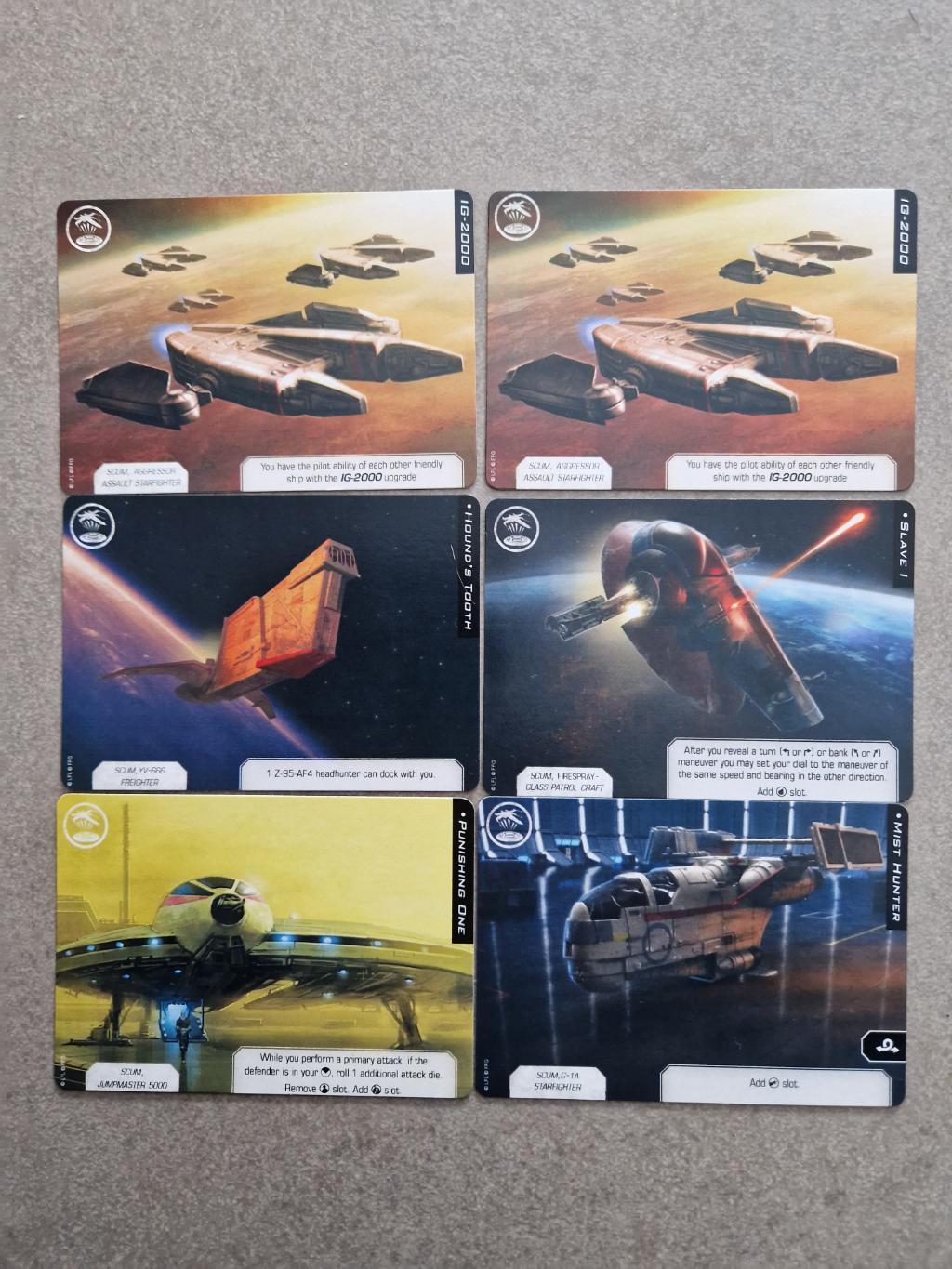 X-wing 2.0 - Le Jeu De Figurines - System Open Series 2018  Title Cards Set Alternate Art
